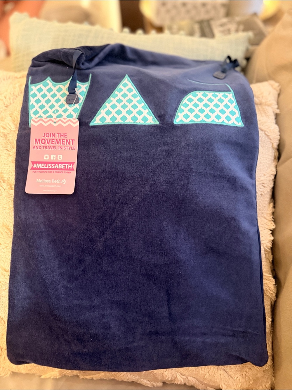 MelissaBeth Wash Dry & Repeat Laundry Bag -New with Tags